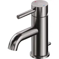 Steinberg Série 100 robinetterie de lavabo, avec garniture découlement, saillie : 100mm, 1001000BGM, 1001000BGM