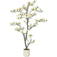 StarTech.com Magnolia - Albero artificiale - Altezza 180 cm - Da terra - Per esterni - Materiale PE - Verde oliva