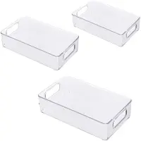 OEM Organizzatori per frigorifero, design impilabile, materiale privo di BPA, set da 6 pezzi