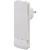 Gebro Pharma Gmbh NVB 104553 Spina piatta con contatto di protezione, plastica, bianca
