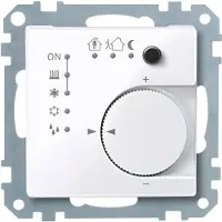 Merten KNX RTR UP/PI con interfaccia pulsanti quadrupla, bianco attivo lucido, Sistema M