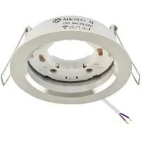 EVN-Lichttechnik EVN Plafoniera rotonda in alluminio lucido IP20 GX53 Diametro di incasso 85 mm