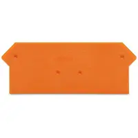 Wago Piastra terminale e intermedia 279-317 arancione, spessore 2 mm, per morsetto a 4 conduttori