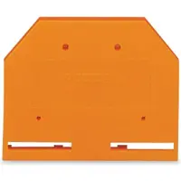 Wago Piastra terminale arancione - Piastra terminale/separatrice per morsettiera 280-302