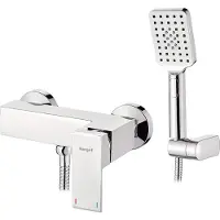 Ibergrif M12005 - Set di miscelatori monocomando per doccia, composto da miscelatore e soffione