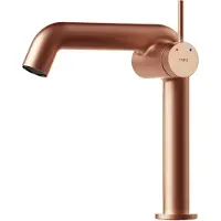 Emke Miscelatore monocomando in ottone, finitura rosa oro, dimensioni 222 x 200 x 76 mm