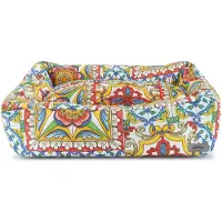 OEM Cuccia per cani, stile Sicilia, motivo a mosaico, dimensioni: 70x50x20 cm