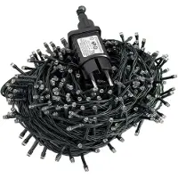 Mojawo Catena luminosa a LED da 400 luci, ideale per decorazioni natalizie, con grado di protezione IP44 e luce bianco caldo, lunghezza 50 metri