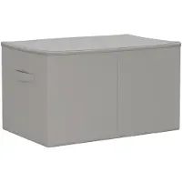 vidaXL Contenitore portaoggetti in tessuto non tessuto, 60 x 43 x 35 cm, 90,3 L, grigio
