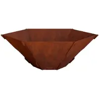 vidaXL Caminetto da esterno, aspetto arrugginito, 58,5 x 51,5 x 19,5 cm, acciaio resistente alle intemperie