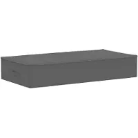vidaXL Contenitore portaoggetti in tessuto non tessuto, 90 x 48 x 15 cm, 64,8 L, color antracite