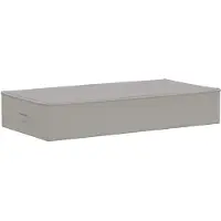 vidaXL Contenitore portaoggetti, 6 pezzi, tessuto non tessuto, 100 x 50 x 18 cm, 90 litri, grigio
