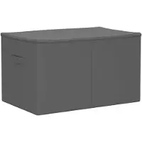vidaXL Contenitore portaoggetti in tessuto non tessuto, 60 x 43 x 35 cm, 90,3 L, colore antracite