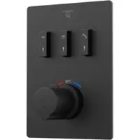 Steinberg Série 390 Set de montage final, pour thermostat encastré 3/4, slidetronic, pour 3 consommateurs, 39049313S, 39049313S