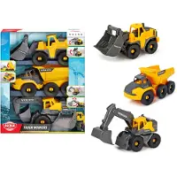 Dickie Toys Set Di Veicoli Da Cantiere Volvo 26 Cm 3 Unità