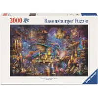 Ravensburger Puzzle Della Biblioteca Del Drago 3000 Pezzi