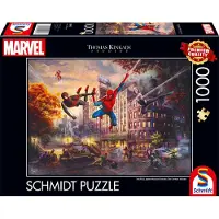 Schmidt Spiele Thomas Kinkade: -spider-man E -the Ultimate Alliance Puzzle Friends Marvel 1000 Pezzi