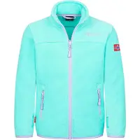 TROLLKIDS Girls Oppdal Jacket XT Giacca in pile Bambini (110, turchese)
