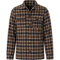Brave Soul Camicia beige / navy / marrone