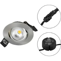 EVN Lampada da incasso a LED 230 V 830, dimmerabile, eds-opt. - Downlight/spot/floodlight S061302