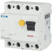 Eaton Interruttore differenziale da 100 A a 4 poli, 30 mA - Interruttore differenziale a 4 poli 100 / 0,03 A PXF-100/4/003-A