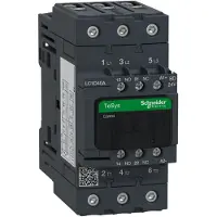 Schneider Electric Contattore di potenza tripolare, 40A, 24VDC - Contattore magnetico 40A 24VDC LC1D40ABD