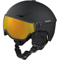 Cairn - Casco con visiera e riflettore Recco - Rise II Photochromic Mat Black - Taglia 56-57 cm - Nero