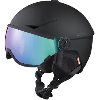 Cairn - Casco con visiera e riflettore Recco - Rise II Visor Mat Black Cameleon - Taglia 56-57 cm - Nero