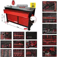 Ks Tools Set di carrelli da officina Performanceplus P45 con 950 utensili per 13 cassetti - 845.14950
