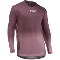 Northwave Edge 2 Jersey Long Sleeve Maglietta da ciclismo Uomo (L, lilla)