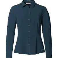 Vaude Women's Farley Stretch Shirt Camicetta Donna (38, blu)