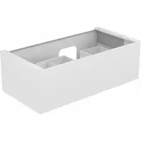 Keuco EDITION 11 Meuble sous-lavabo pour lavabos encastrables, 1 tiroir frontal, position du lavabo à droite, avec éclairage LED, 1050x350x535mm, 31254280100, 31254280100