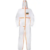 Uvex uvex9837509 tuta protettiva monouso 4B, bianco/arancio, S