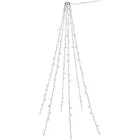 Sygonix LED albero mantello interno/esterno 230 V/50 Hz 120 SMD LED bianco caldo Modalità di illuminazione regolabile