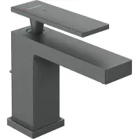 Hansgrohe Mitigeur monocommande de lavabo Tecturis E 80, portée 122 mm, gicleur à tirette, CoolStart, 73004340, 73004340
