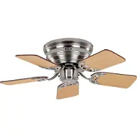 CasaFan Ventilatore Classic Flat III cromato spazzolato 75 cm