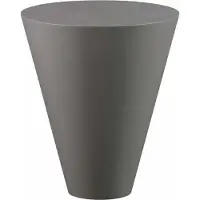 Casa Padrino Luxury Garden Table Matt Grey Ø 51 x H. 60 cm - Tavolino rotondo resistente alle intemperie - Mobili da giardino - Collezione Luxury