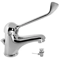 Novaservis Miscelatore per lavabo con piletta, leva medicale Metalia 55 cromata