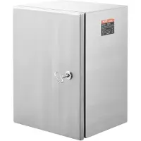 Vevor Armadio elettrico , 40,6 x 30,5 x 15,2 cm, armadio elettrico in acciaio inox 304, armadio a parete per dispositivi elettrici ed elettronici per uso esterno con serratura impermeabile IP66