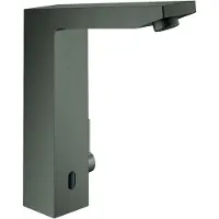 GROHE Eurocube E - Miscelatore elettronico per lavabo a infrarossi con miscelatore, spazzolato Hard Graphite 36441AL0