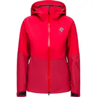 Black Diamond - Giacca impermeabile e traspirante - W Recon Stretch Shell Coral Red/Mineral Red in Nylon - Taglia M - rosso