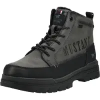 Mustang Boots stringati 'Peppin' grigio scuro / nero