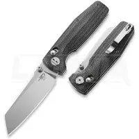 Bestech Coltello pieghevole Slasher - Stonewash - Micarta, nero