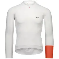POC Cadence L/S Jersey Maglietta da ciclismo Uomo (XL, grigio/bianco)