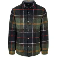 Barbour Giacca di mezza stagione 'Woodlane' blu scuro / marrone / oliva / verde scuro