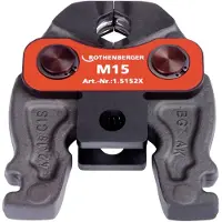 Rothenberger 1000002804 Set di morsetti compatti, profilo M 15-18-22-28 mm