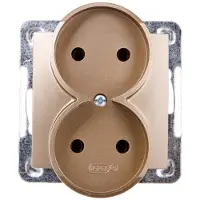 Ospel GP-2YR/m/28, Oro, Grado di protezione IP20, 16 A, 71 mm, 45 mm, 71 mm