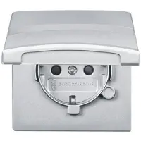 Busch-Jaeger Inserto presa Schuko IP44 alluminio argento 20 EUGKBN-33-101