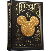 Bicycle Mazzo Di Carte Del Gioco Da Tavolo Black &amp; Cards Disney Mickey Oro