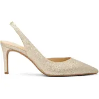 Michael Kors Alina Flex Sling Pump Pale Gold Taglia: 38.5 | Tacchi Alti Outlet | Donna | Giallo